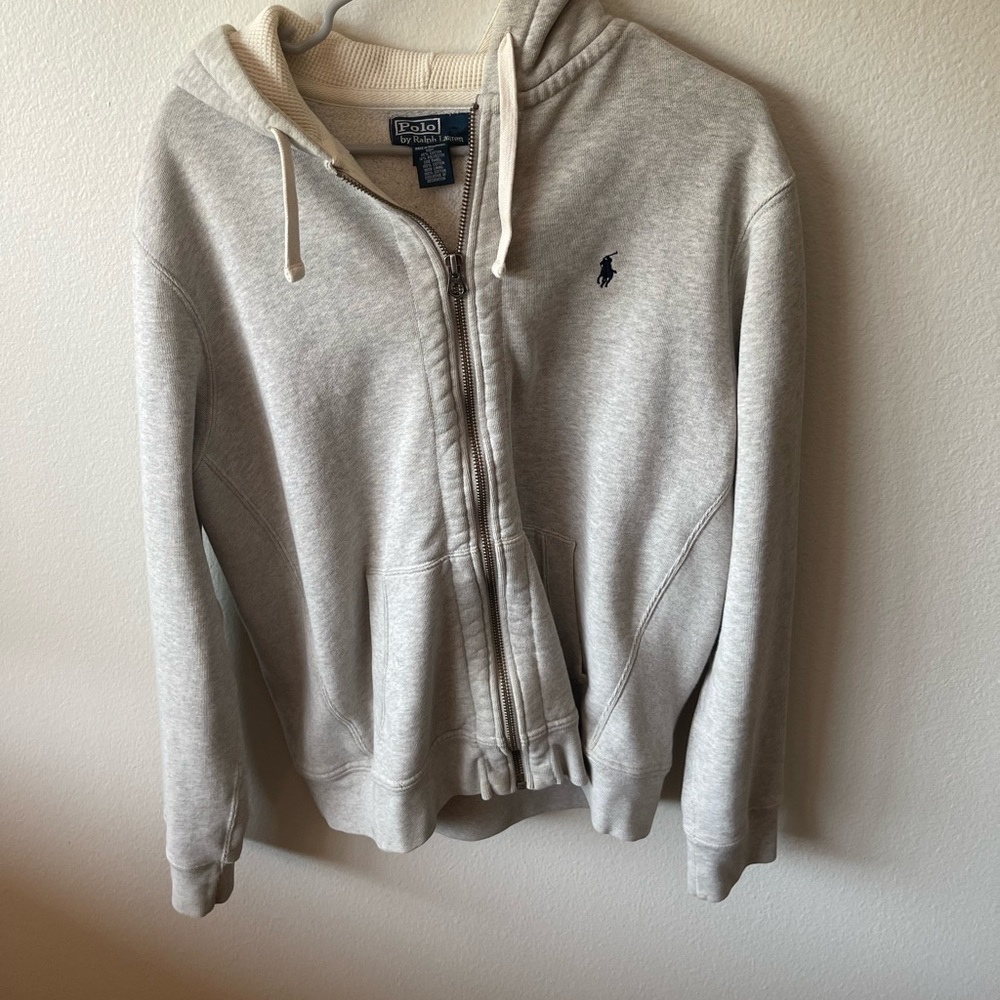 polo grey hoodie